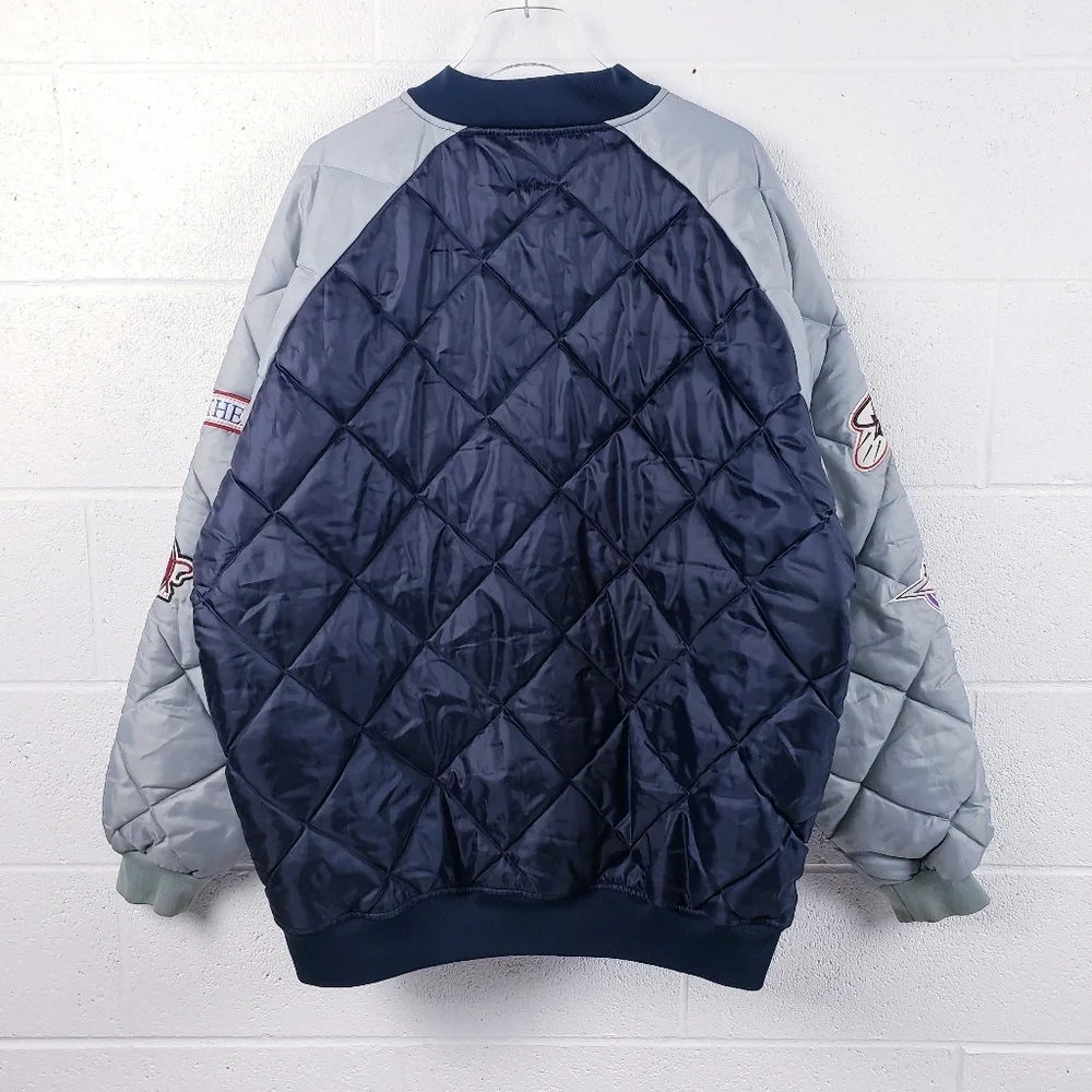VIntage 90's PJ Mark Classic Athletic NBA Logo Quilted Puffer Jacket‎ Size 2XL